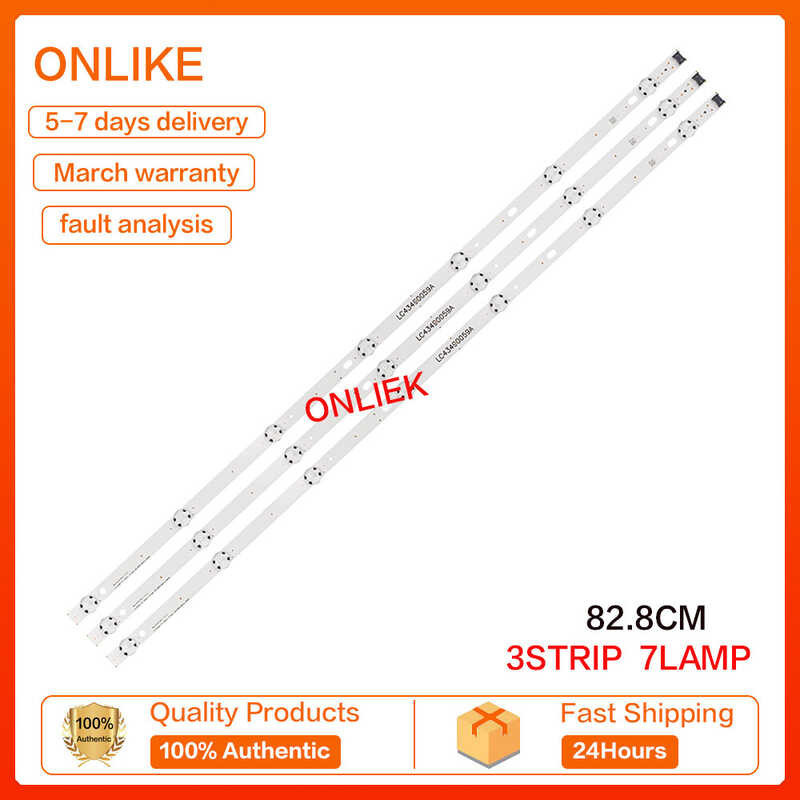 TV Backlight LG 43Uj6300-Ca Light Bar Lc43490057a Lc43490058a Lc43490059a TV Light Bar