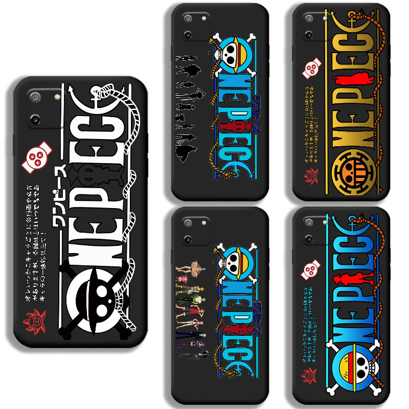 ปลอกOPPO Realme Rmx2189 Rmx2185 Rmx2040 Rmx2030 Rmx2020 Rmx2001 Rmx1941 สีดํานุ่มกรณีการ์ตูนอะนิเมะO