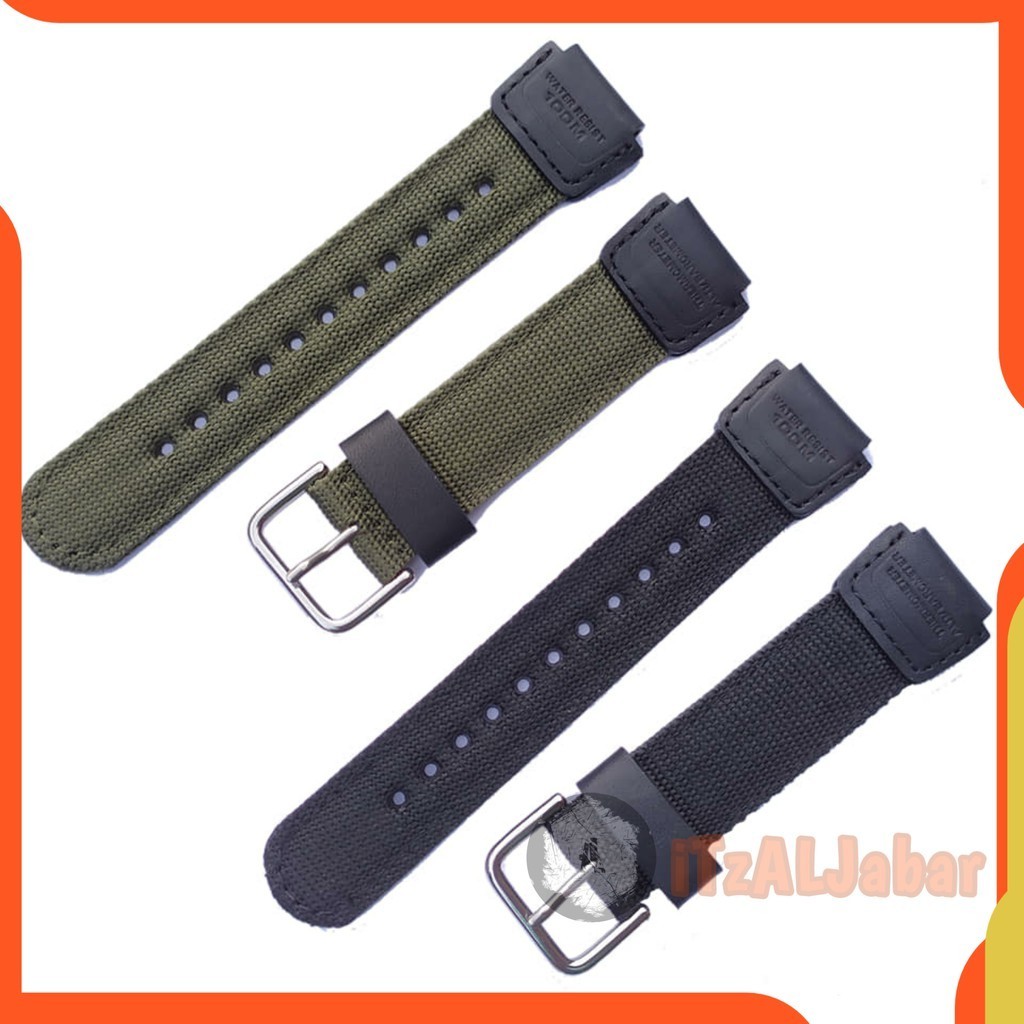 คาสิโอ AW80 สายหนังไนลอน 18มม . คาสิโอ AW 80. สายนาฬิกา