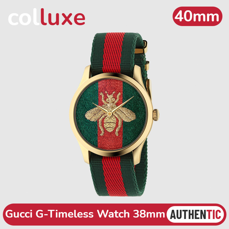 ของแท้กุชชี่ GUCCI นาฬิกาข้อมือ รุ่น G-TIMELESS Watch 38mm Code: YA126487A