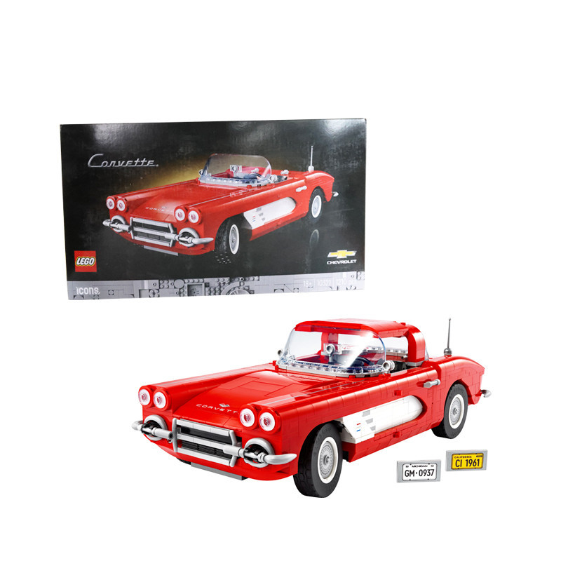 LEGO 10321 Icons Corvette Classic Car Model Building Kit for Adults