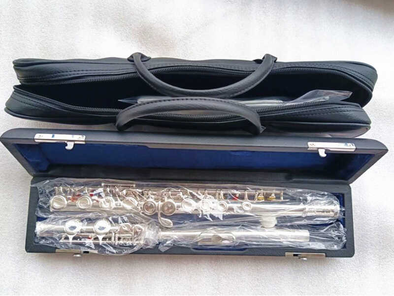 ญี่ปุ่น Yfl-371H Sier Plated Flute 16 หลุมปิด C คีย์ Cupronickel Siering Flauta