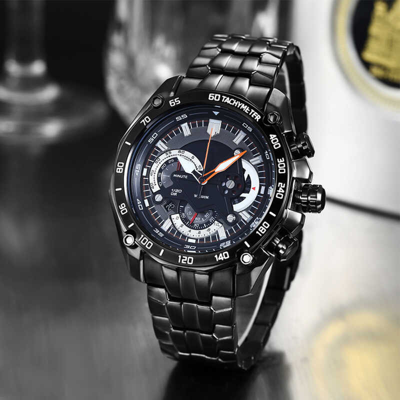 สายนาฬิกาข้อมือ EF550ใช้ได้กับ LANGLEY Edifice EF-550D 316L สายสเตน