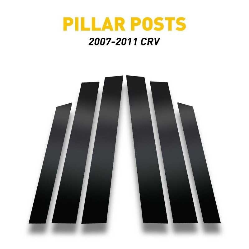 ❤ 6Pcs Car Window Door Column B C BC Pillar Post Cover Trim For Honda Cr-V CRV Gen 3 4 5 2007-202