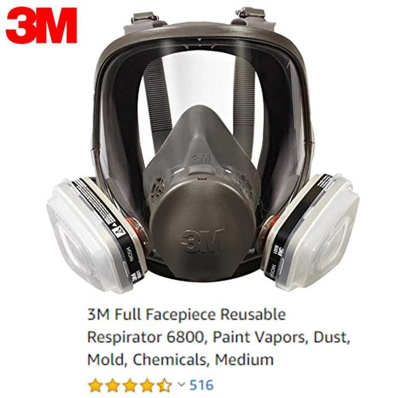 3M 6800 แผ่นกรองฝุ่นแบบเต็มหน้า อุปกรณ์กรองอากาศส่วนบุ