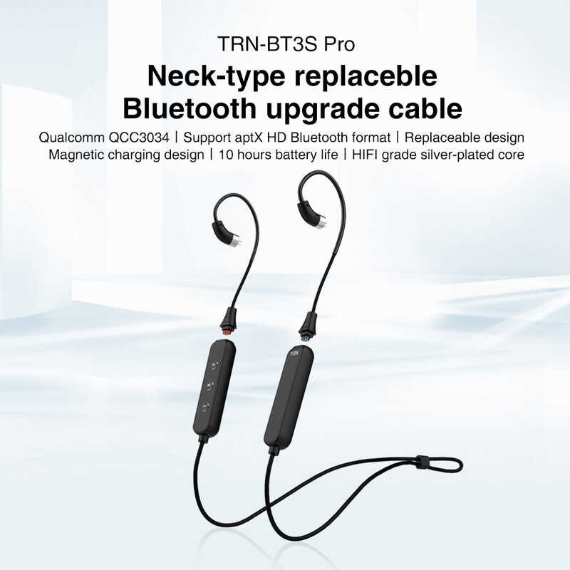 Bt3s PRO Wireless Bluetooth-Compatible 5.1 Aptx HD 0.75 0.78Mm MMCX Headphone Bluetooth Cable For T