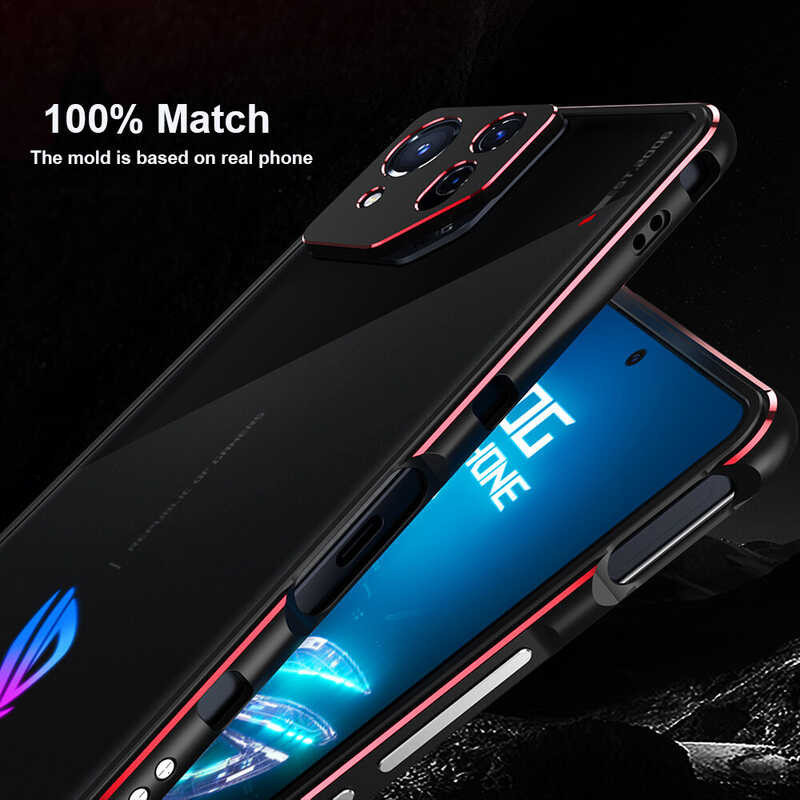 ที่กันกระแทกอะลูมิเนียมอัลลอยหรูสำหรับ Asus Phone 8 ROG