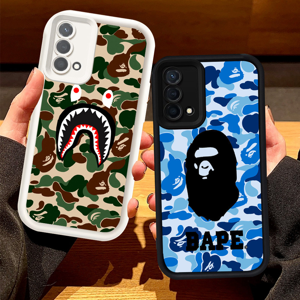 R-52 Bape Shark Case Soft Casing สําหรับ OPPO A95 F19 F19S A55 A74 Cover