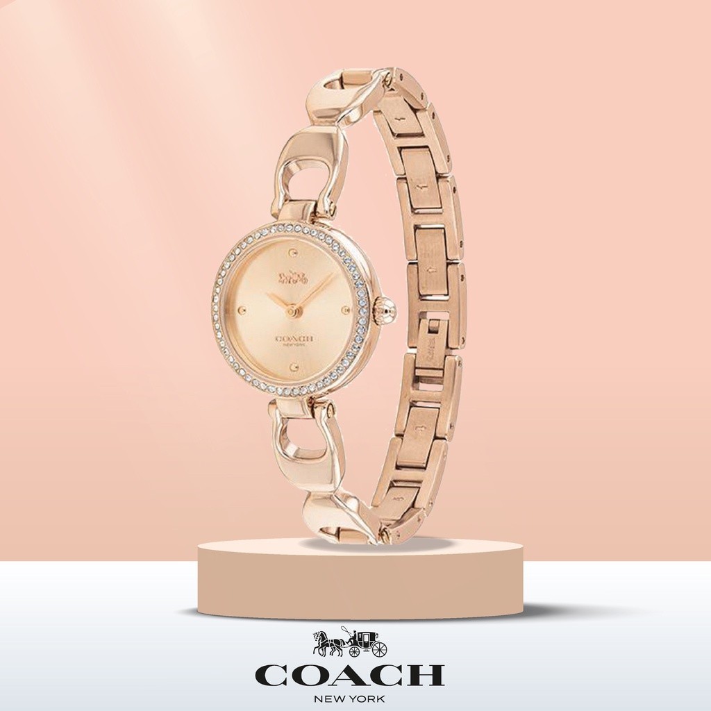 ♞COACH รุ่น14503172 26mm นาฬิกาข้อมือผู้หญิง นาฬิกาcoach สายสแตนเลส นาฬิกาข้อมือผู้หญิงของแท้100% น