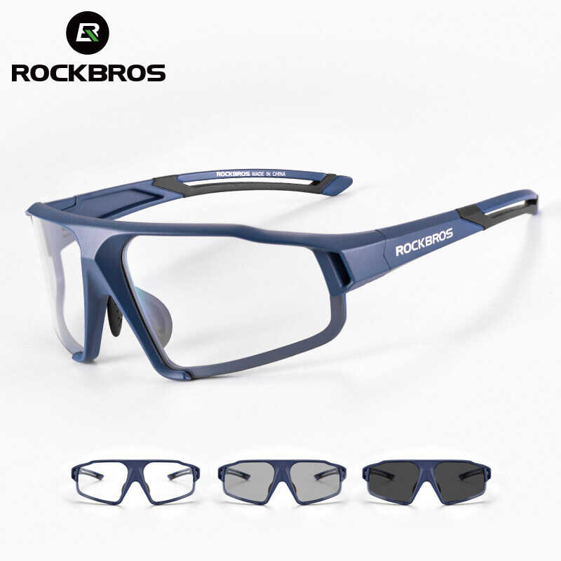 Photochromic Bike ROCKBROS Bicycle Glasses Sports Men's Sunglasses MTB Road Cycling Eyewear Protection Goggles