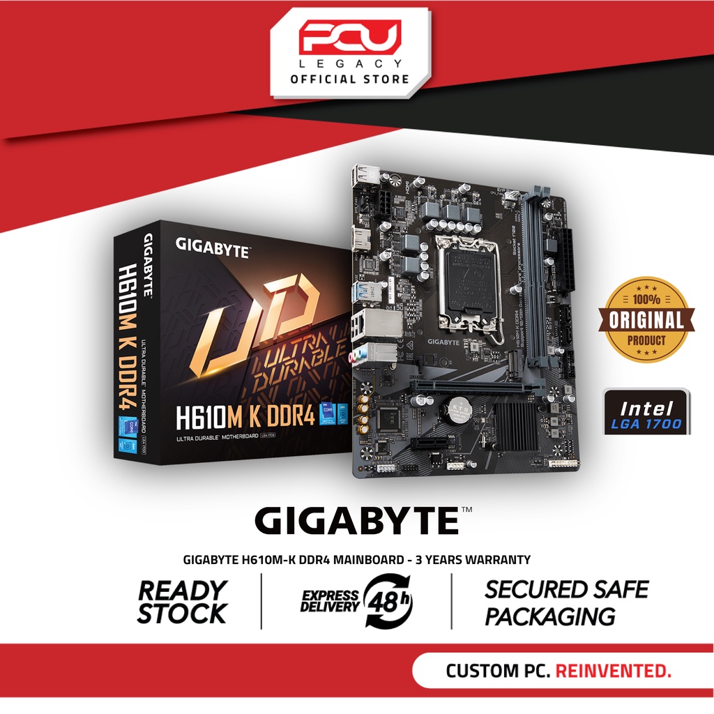 GIGABYTE H610M-K DDR4 MOTHERBOARD