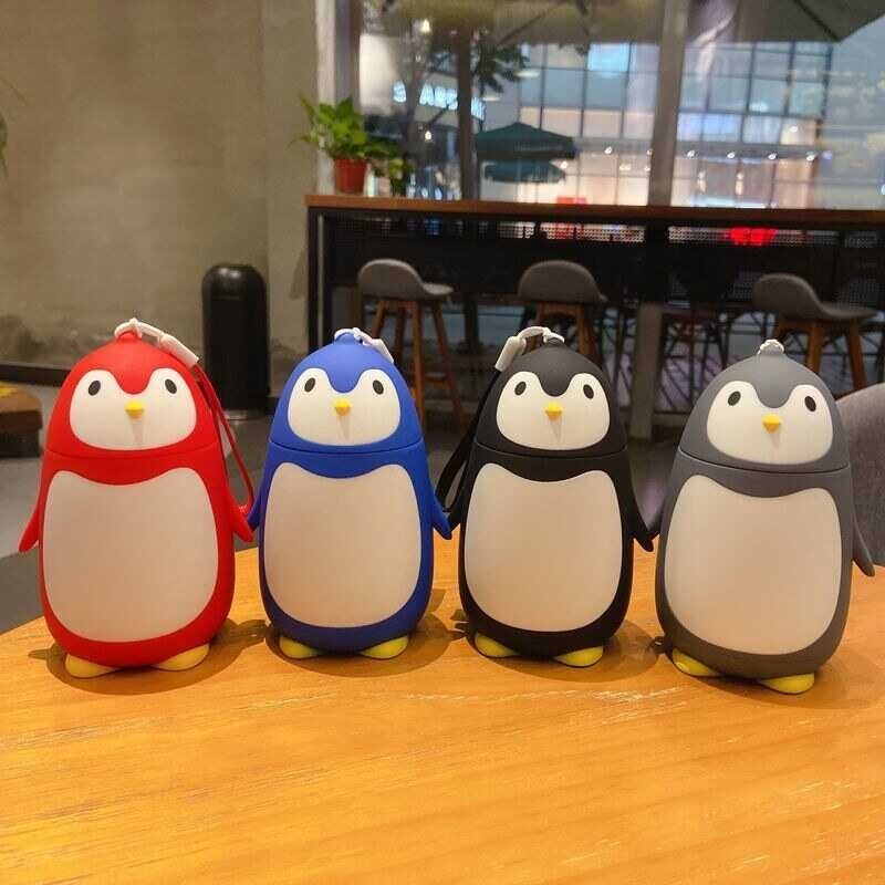 Stainless 【hot】 280ml Steel Thermos Mug Fashion Cartoon Style Cute Penguin Hot Selling Vacuum Por