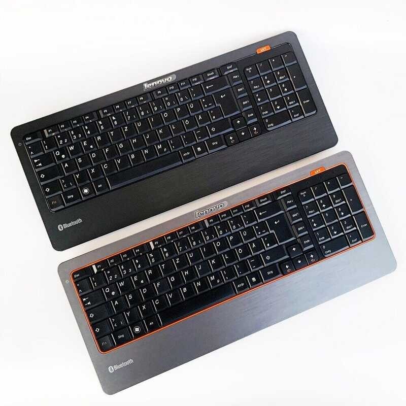 QWERTZ แป้นพิมพ์บลูทูธสำหรับ รูปแบบเยอรมันต้นฉบับ Lenovo H