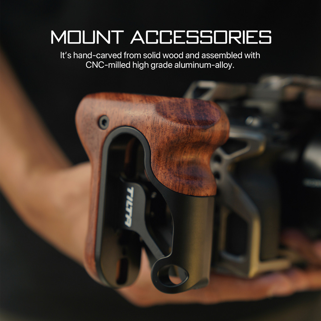 TILTA Handle TA-LWH หรือ TA-RWH ที่จับด้านข้างซ้ายและขวามืออาชีพเข้ากันได้กับ SONY สําหรับกรงกล้อง BMPCC