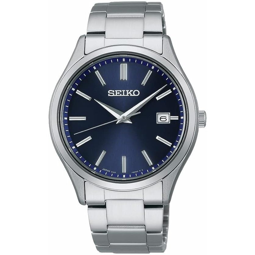 [นาฬิกา Seiko] นาฬิกา Seiko Selection S Series Pair Solar (Men's) SBPX145 สีเงิน