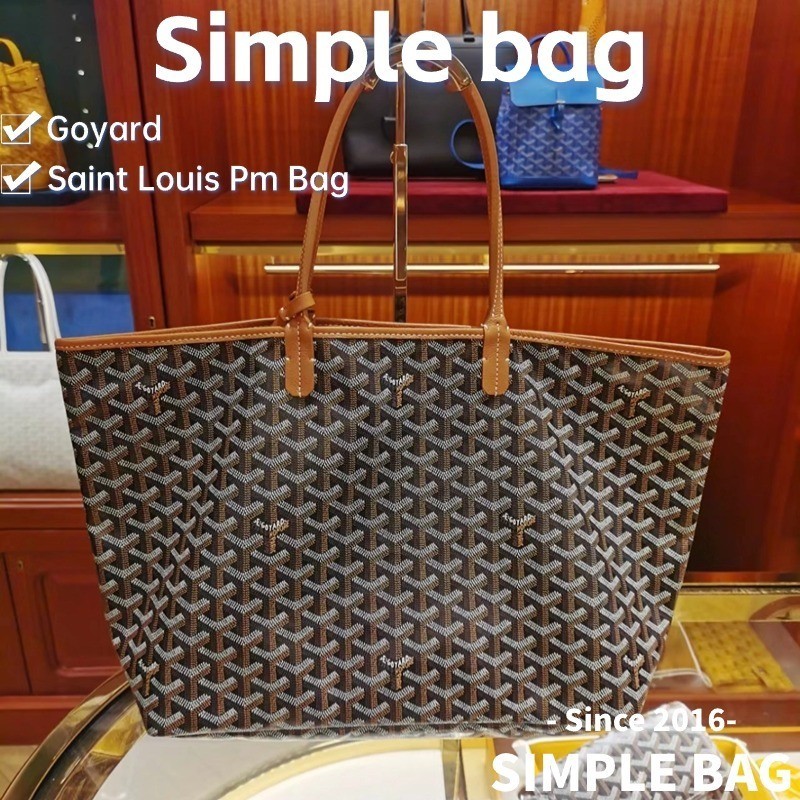 ♞ส่งฟรีNew Goyard Saint Louis PM Bag คลาสสิคสุด กระเป๋า