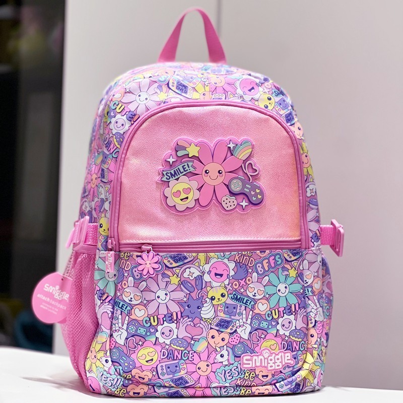 Smiggle bag Epic Adventures Classic Attach backpack Minecraft Marvel Spider-Man 6-12 กระเป ๋ านักเร