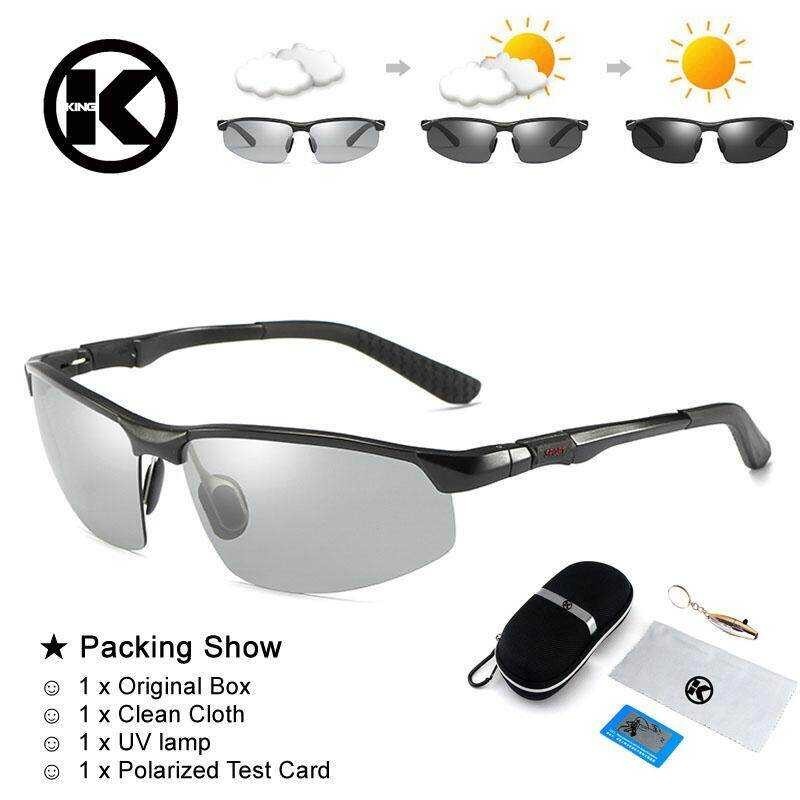 Aluminium Polarized Photochromic Magnesium Chameleon Glasses Men Sunglasses Professional Driving Ni