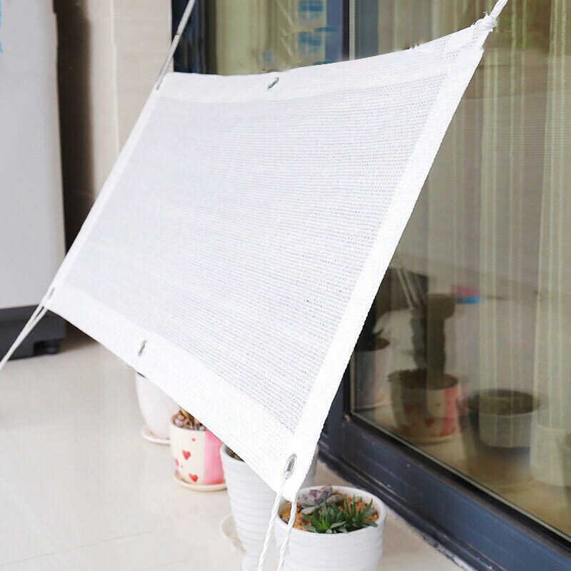 White Sun Mesh Outdoor Garden Anti-Uv Sunscreen Sails Sunblock Shade Cloth Net for Plant Greenhouse 