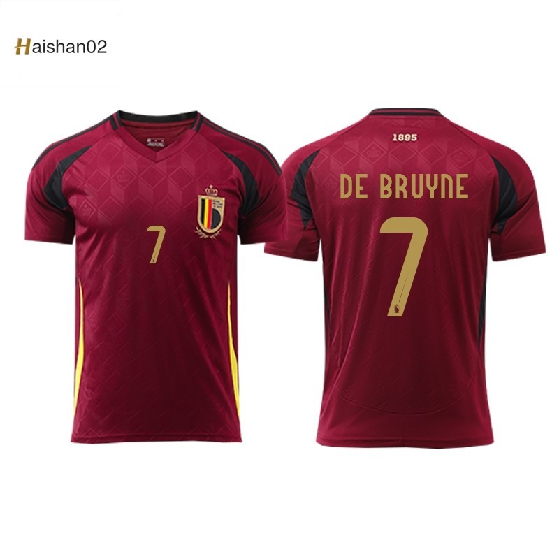 Free Custom  Belgium เสื้อฟุตบอลทีมชาติยูโร 2024 สําหรับเหย้าและเยือน (hai shan02)