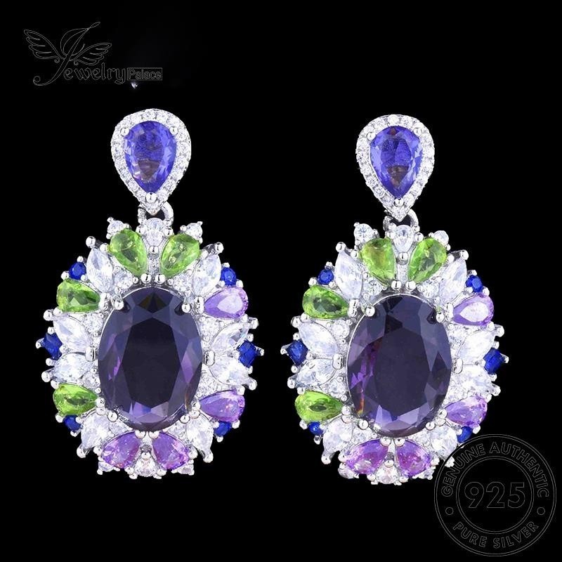 Jewelrypalace Noble Silver Egg 925 Shape สร้อยคอผู้หญิง Original Sapphire ชุด S260-F01