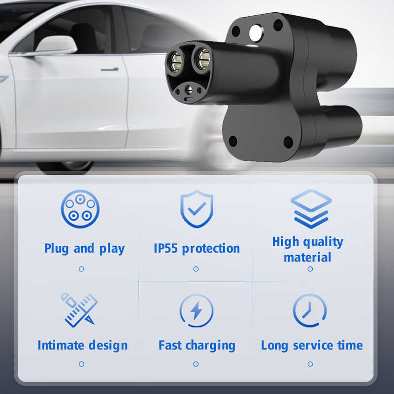 Ccs2อะแดปเตอร์ Tesla ตัวแปลงขั้วต่อที่ชาร์จรถยนต์ไฟฟ้า Ccs2กับอะแดปเตอร์เทสลา400a 1000V ราคา ถูกที่สุด ดีลบีเคเค แกลเลอรีภาพที่ 4