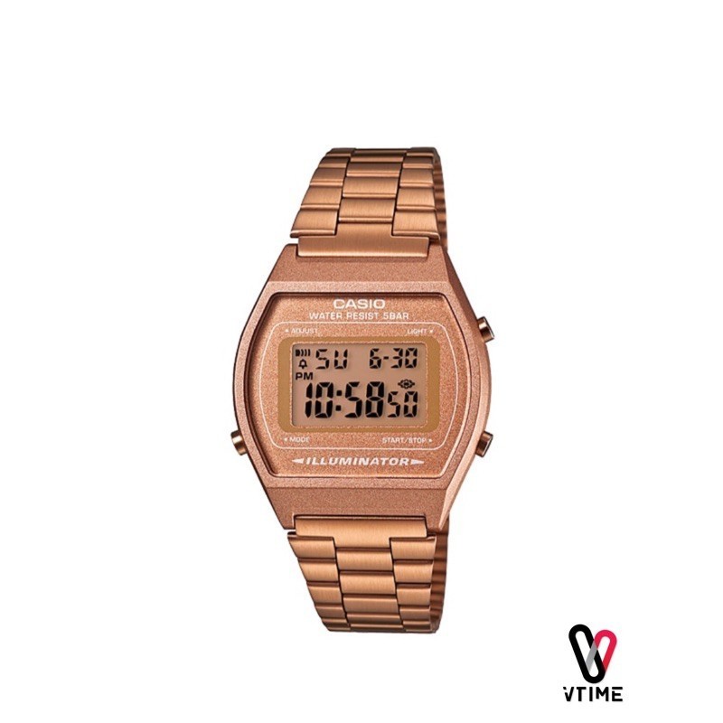 



 ♞,♘,♙นาฬิกา CASIO vintage Digital Y2K B640WC-5A Pink gold Collection