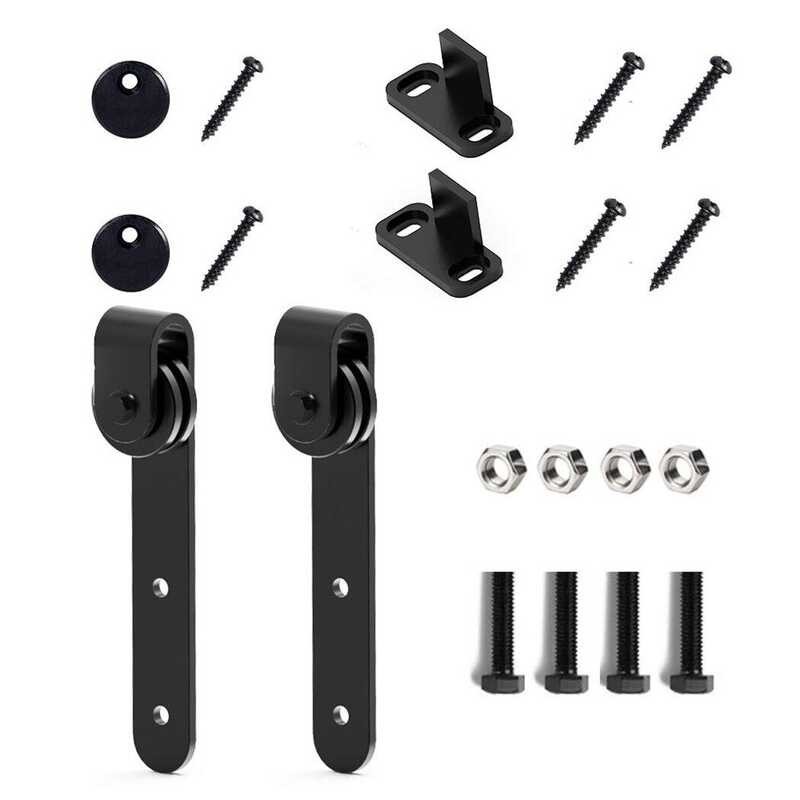 Cabinet Sliding Barn Door Hanging Wheel Hardware Kit Mini Partition Door Hanging Rail Sliding Door