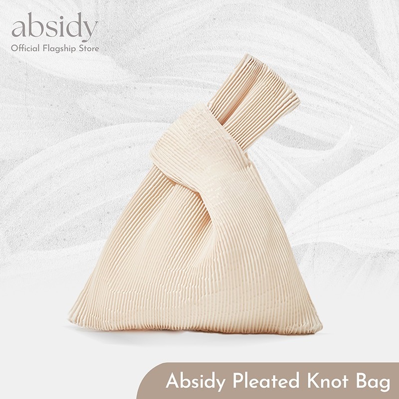 Absidy Pleated Knot Bag ( ครีม )