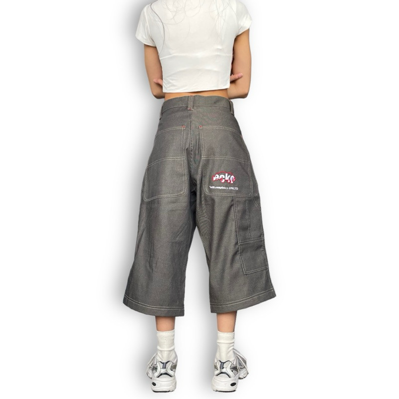 Vintage Y2K ECKO RED UNLTD JEANS JORTS NEW OLD STOCK NOS ( กางเกงสั ้ น 3/4 - 2000'S