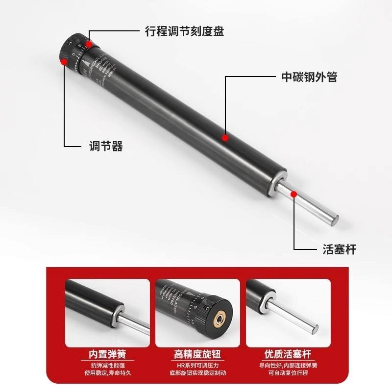 นิวเมติกปรับความดันน้ำมันไฮดรอลิกบัฟเฟอร์ Damper ความต้านทานตัวควบคุมความเร็ว Stabilizer บัฟเฟอร์กร