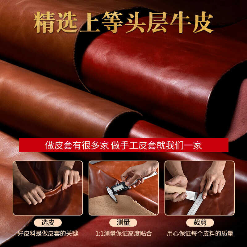 For iPhone New 14 Pro Max Plus iPhone14 icarer Brand Genuine Premium Cow Leather Flip Mobile Phone