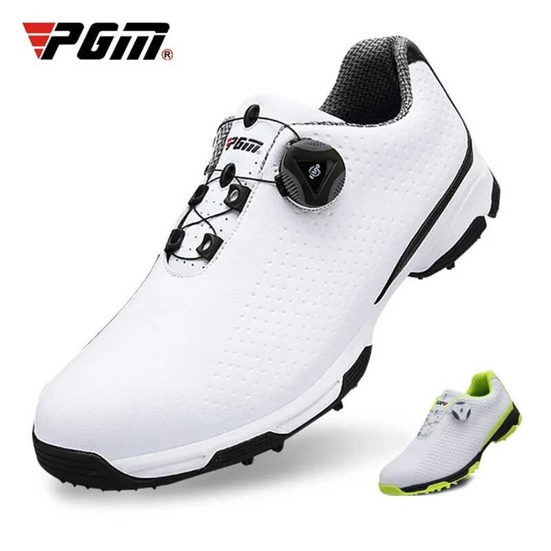 ➧ PGM Golf Shoes รองเท้ากีฬาสำหรับผู้ชาย ลูกบิดกันน้ำหัวเ