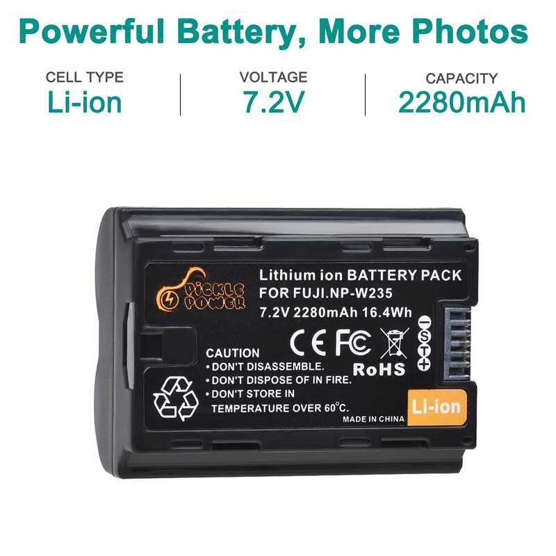 NP-W235 2280mAh Battery Fujifilm X-H2 X-H2S X-T4 X-T5 GFX100S GFX50SII Camera VG-XT4 Grip Charger f 