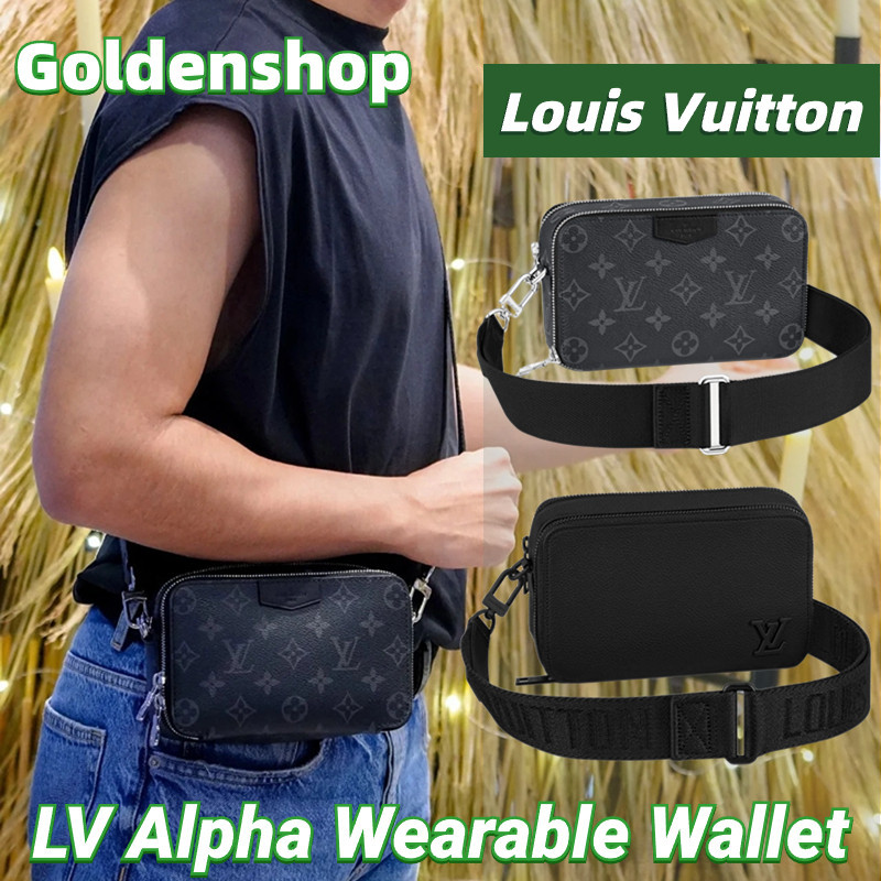 ♞,♘,♙หลุยส์วิตตอง Louis Vuitton Alpha Bag กระเป๋าสตางค์แบบสะพาย