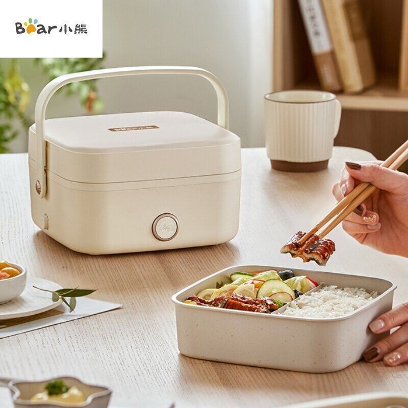 Bear 1L Multifunctional Electric Heating Lunch Box Portable Food Steamer Cooking Container Meal Lunchbox Warmer