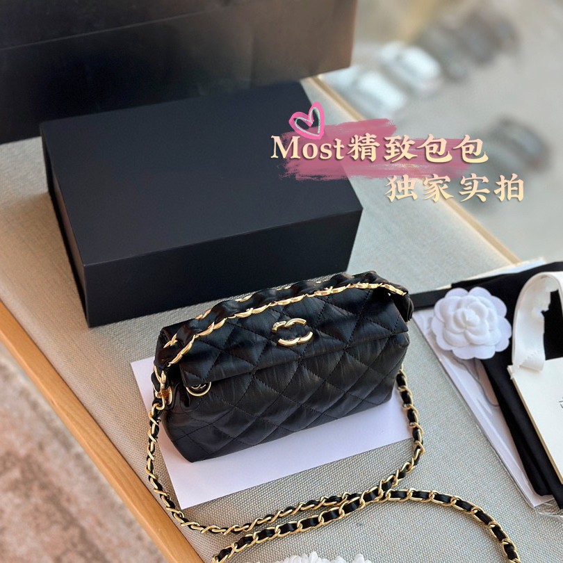 【Lalaland Luxurybag1 กระเป ๋ า 1 】 Wandering Series Lingge Handbag, Chain Diagonal Backpack, Fashio