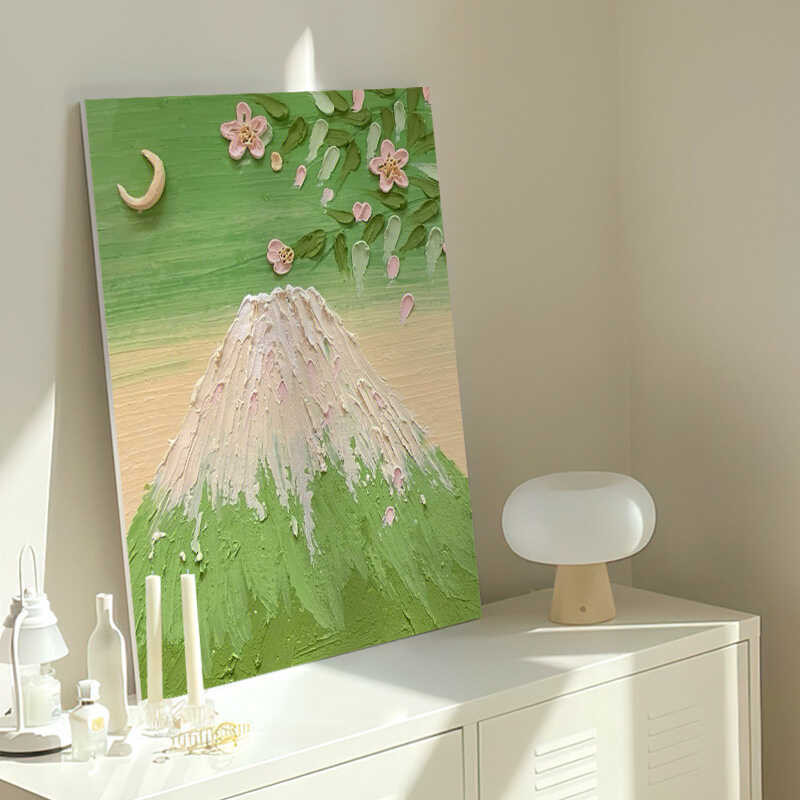 Crescent Cream Bay Quartz Sand DIY Digital Oil Painting Filled Oil Color Texture Painting Materials