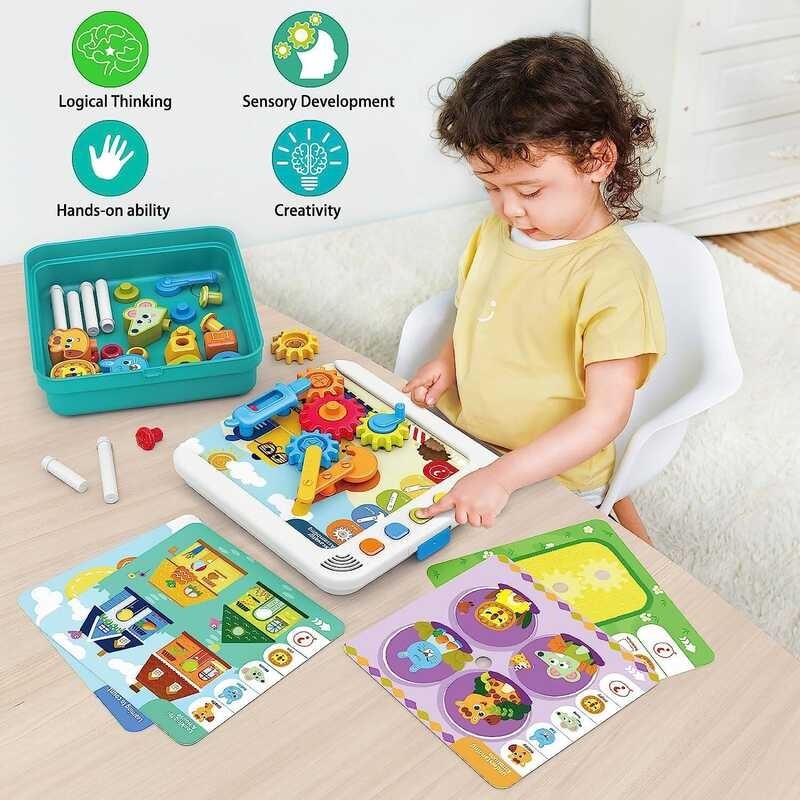 Early Montessori Learning Kids, Preschool STEM Educational Toddlers, Smart Toys for Boys and Girls