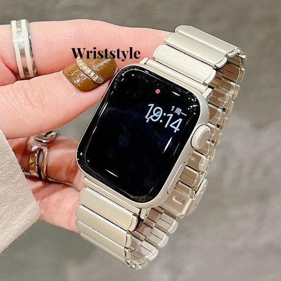 สายนาฬิกาข้อมือ เหล็กไทเทเนียมอัลลอย คุณภาพสูง แบบเปลี่ยน สําหรับ Apple Watch S9 8 7 6 5 4 3 2 1 SE