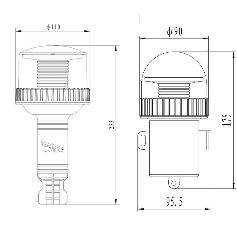 ❤ ไฟ LED ติดฉลากพลังงานแสงอาทิตย์สำหรับเรือยี่ห้อ Yi Da