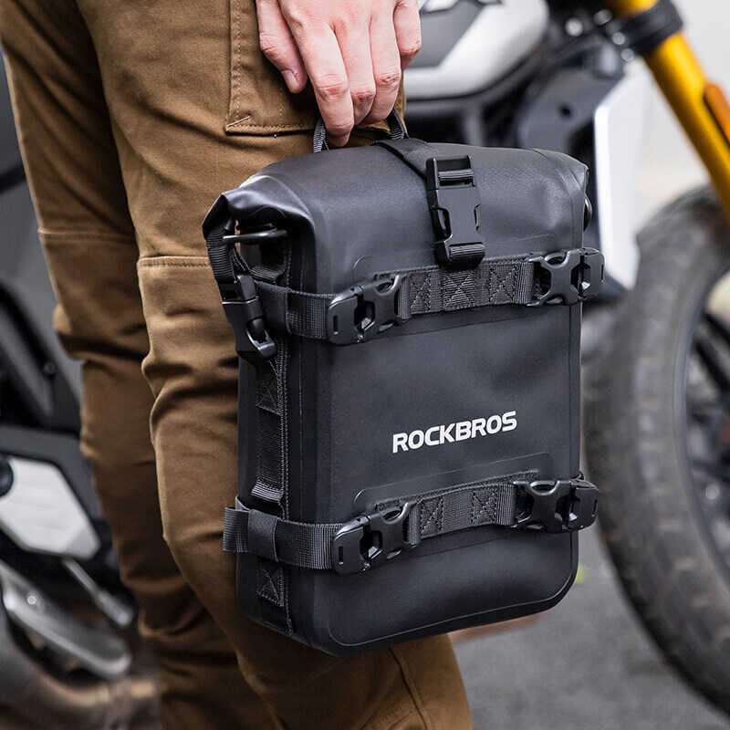 ❤ ROCKBROS Motorcycle Bumper Multifuctional Waterproof Saddle Bag Messager Handbag Side Storage P