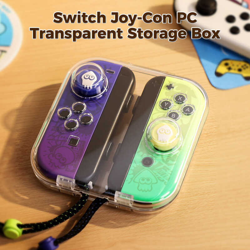 Switch IINE Joy-Con Casing PC กล่องเก็บโปร่งใสที่มองเห็นได้สำหรั