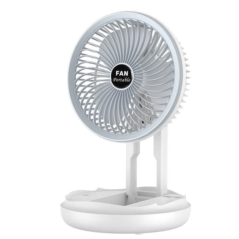 high-wind adjustable, 6-inch 4-stage, mini charging wireless foldable desktop fan, portable fan