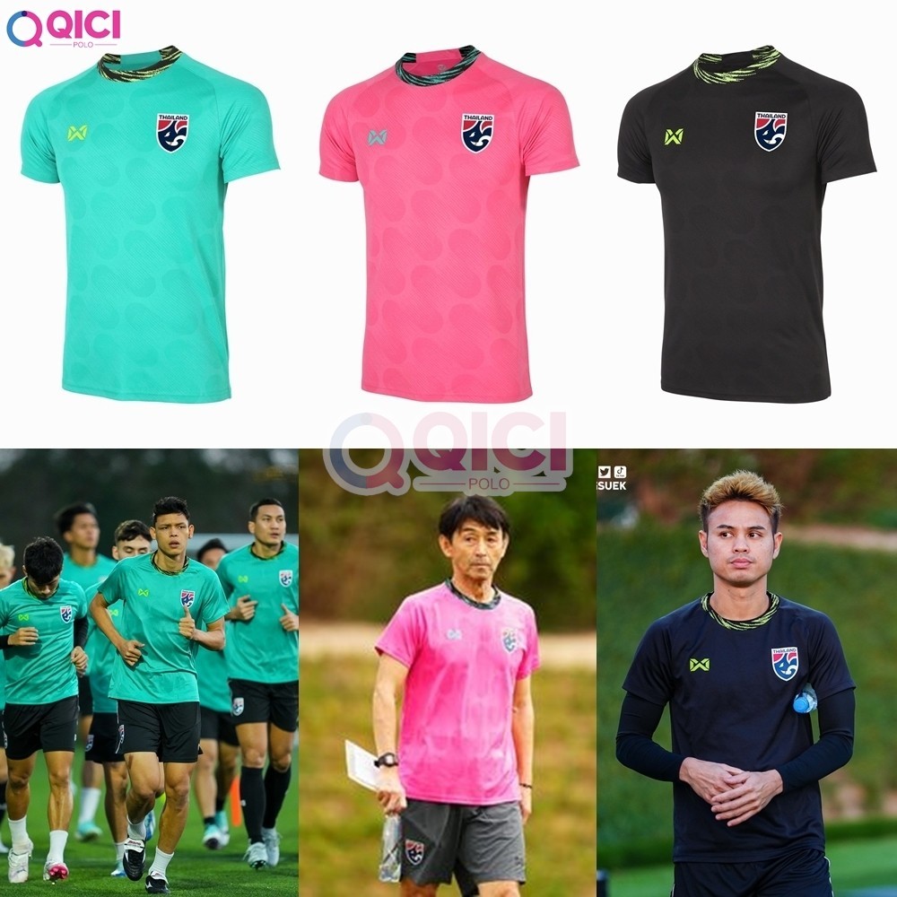 "ของแท้ WARRIX เสื้อฟุตบอล ชุดซ้อม ทีมชาติไทย 2023-24 CHANGSUEK FLASH TRAINING SHIRT กีฬา Thailand Football Nation  "