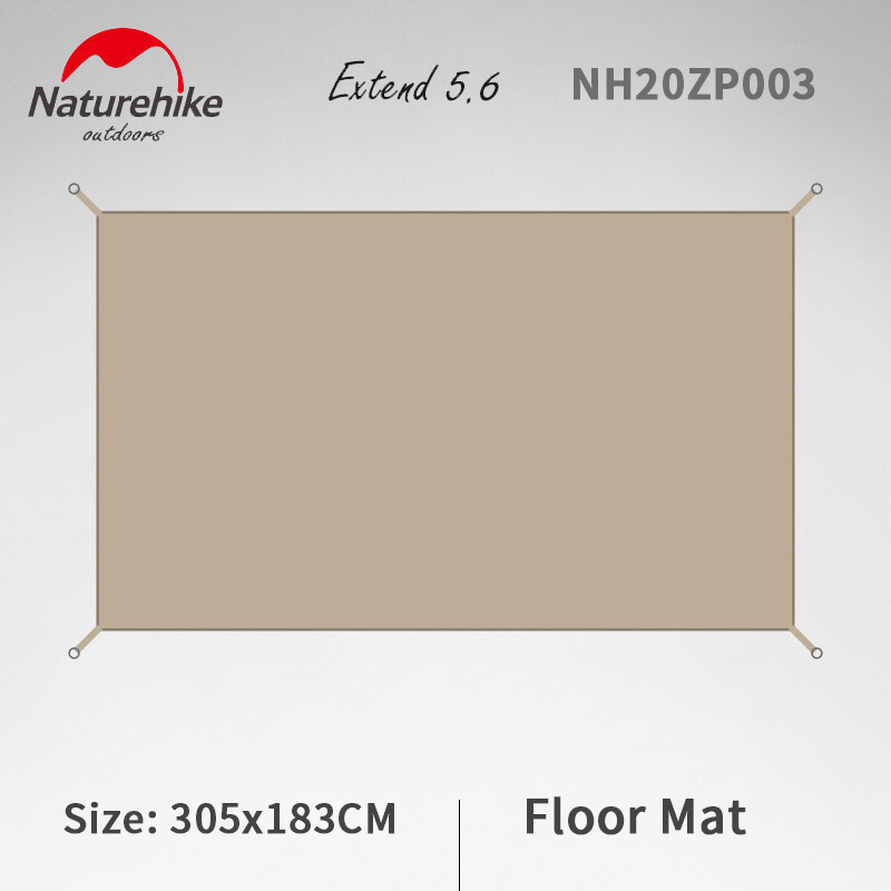 Naturehike Extend 5.6 Outdoor Cotton Ground Cloth 3-4 Persons Mat Waterproof Camping Footprint Groun