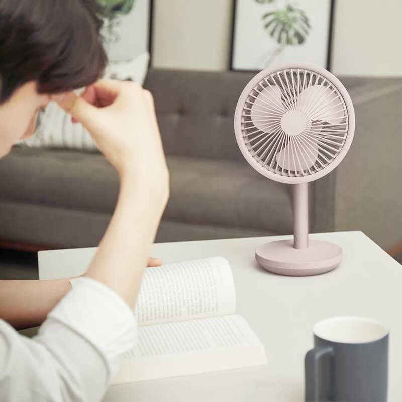 Youpin พัดลมขนาดเล็ก Xiaomi SOLOVE พัดลมตั้งโต๊ะ แบบพกพา Type-C Us