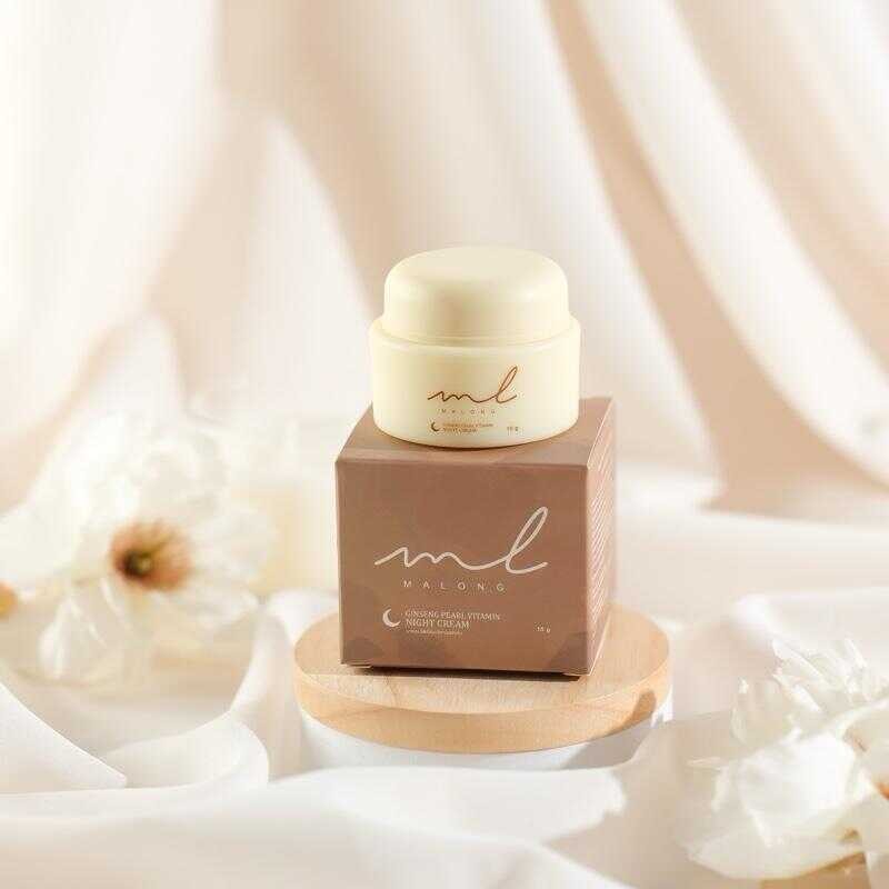 Malong โสมไข่มุกวิตามินเข้มข้น 15g (ไนท์ครีม) Skincare