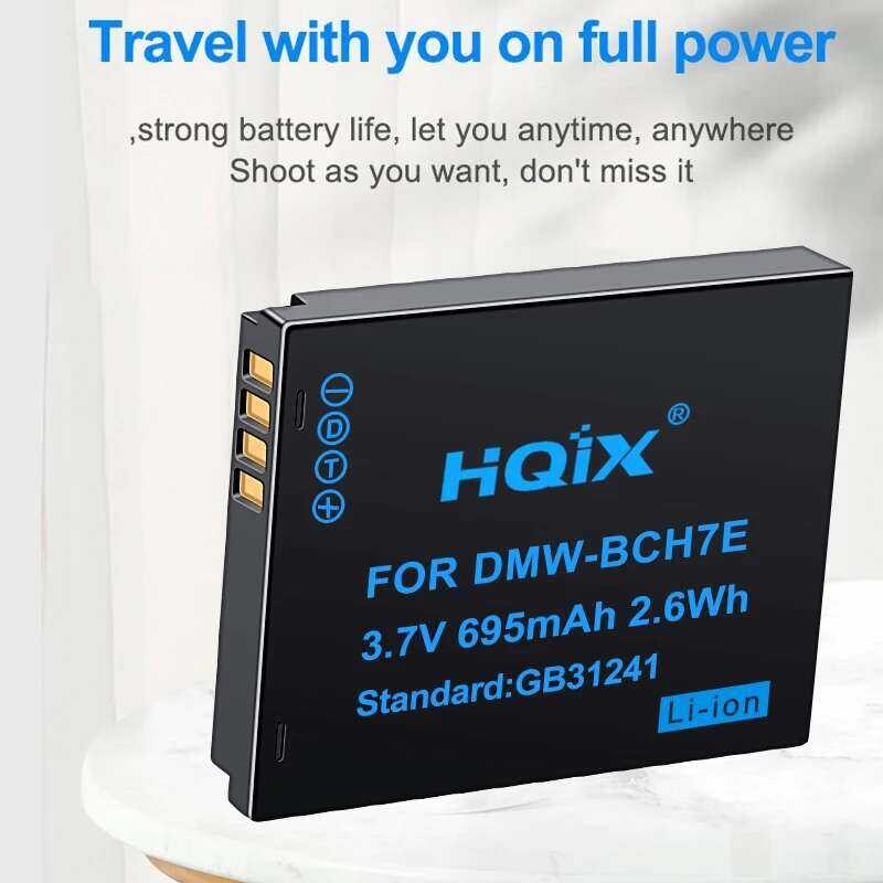 ❤️ Hqix แบตเตอรี่ชาร์จ Dmw-Bch7e กล้อง Ts10 Ft10 Fp3 Dmc-Fp1พานาโซนิค Fp2 ❤️