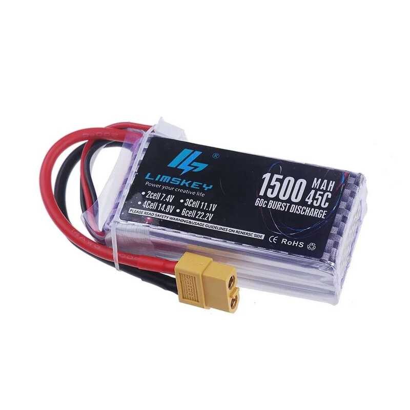 ❥ 3S 11.1V แบตเตอรี่ Lipo 1500Mah 2200Mah 3000Mah 3300Mah 4200Mah 5200Mah 6000Mah 10400Mah Dean